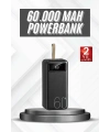 Hızlı Şarj 4 Çıkışlı Powerbank 60.000 Mah Taşınabilir Dijital Göstergeli