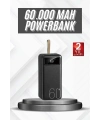 Hızlı Şarj 4 Çıkışlı Powerbank 60.000 Mah Taşınabilir Dijital Göstergeli