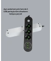 Hızlı Şarj Özellikli 3 USB Girişli Üçlü Priz