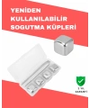 Hızlı Soğutma Özellikli Paslanmaz Metal Buz Küpü Takımı
