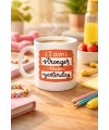 I Am Stronger Than Yesterday Motivasyon Kupası MODEL 136 – İlham Veren Tasarım, Porselen Kahve & Çay Kupası – Günlük Motivasyon Hediyesi