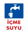 İçme Suyu Uyarı Levhası 25x35 KOD:408