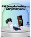 iPhone, Apple Watch ve AirPods ile Uyumlu 4ü 1 Arada Şarj Ünitesi – Tüm Apple Cihazları Tek Noktada