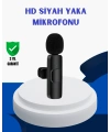 iPhone İçin Çift Mikrofonlu Telsiz Yaka Mikrofonu 360 Derece HD Ses
