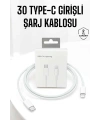 Iphone Uyumlu İOS Uyumlu Lightning Hızlı Şarj Tye C Lightning Şarj Kablosu