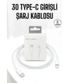 Iphone Uyumlu İOS Uyumlu Lightning Hızlı Şarj Tye C Lightning Şarj Kablosu