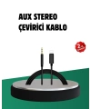 iPhone Uyumlu Lightning – 3.5mm Aux Adaptör Kablo Stereo Ses Aktarım