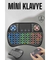 Işıklı Kablosuz Mini Q Klavye Tüm Cihazlara Uyumlu