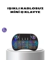 Işıklı Q Klavye – Entegre Touchpad, Ergonomik Tasarım ve Türkçe Karakter Desteği