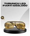 Işıklı Tasarımlı LED Gözlük Eğlence Aksesuarı