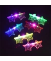 Işıklı Yıldız Gözlük Ledli Parti Gözlüğü 6 Renk 12 Adet