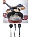 Isıya Dayanıklı 3 in 1 Servis Kepçesi - Kepçe Kevgir Kaşık 3'ü Bir Arada Servis Seti