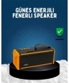 J-IPOX P520 Bluetooth Hoparlör 8W Güçlü Ses Solar Şarj FM Radyo