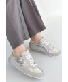 Jawen Gri Nubuk Gümüş Detaylı Spor Ayakkabı
