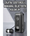 Kablolu Makaralı Bluetooth Kulaklık Uzun Pil Ömrü Dijital Göstergeli