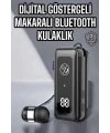 Kablolu Makaralı Bluetooth Kulaklık Uzun Pil Ömrü Dijital Göstergeli