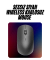 Kablosuz Bağlantı Yüksek Hassasiyetli Kablosuz Wireless Siyah Mouse