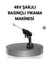 Kablosuz Basınçlı Yıkama Makinesi – 48V Güçlü Motor, 2 Pil ve Köpük Hazneli