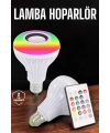 Kablosuz Bluetooth Hoparlör Led Lamba