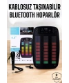 Kablosuz Bluetooth Hoparlör Taşınabilir 6.5 inç LED Işık Kareoke