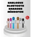 Kablosuz Bluetooth Karaoke Mikrofon  Yankı Efektli
