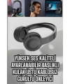 Kablosuz Bluetooth Kulaklık ANC/ENC Destekli Kulak Üstü Yüksek Ses Kaliteli