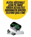 Kablosuz Bluetooth Kulaklık Çift Telefon Destekli Powerbankli Dijital Göstergeli