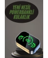 Kablosuz Bluetooth Kulaklık Çift Telefon Destekli Powerbankli Dijital Göstergeli