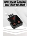 Kablosuz Bluetooth Kulaklık Powerbank Özellikli Göstergeli Hd Mikrofon