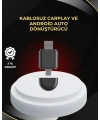 Kablosuz CarPlay ve Android Auto Dönüştürücü – USB-A & Type-C Girişli Akıllı Adaptör