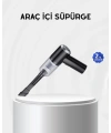 Kablosuz El Süpürgesi – Araç İçi Temizlik İçin 5500PA Güçlü Emiş, USB Şarjlı