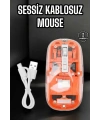 Kablosuz Mouse Fare 5.0 Bluetooth Bağlantılı USB Girişli