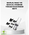 Kablosuz Profesyonel Tıraş Makinesi – Şarjlı, 60 Dakika Kullanım Süreli, Çelik Bıçaklı, Sessiz Motor