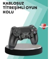 Kablosuz PS4 Oyun Kolu – Çift Titreşimli Motor, Uzun Pil Ömrü ve Hassas Kontrol