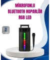 Kablosuz RGB Işıklı Bluetooth Hoparlör | Ev, Parti ve Açık Hava Kullanımı