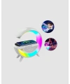 Kablosuz Şarjlı Bluetooth Hoparlör ve Gece Lambası – NFC, FM Radyo, RGB Işık