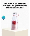 Kablosuz Taşınabilir Mini Blender – USB Şarjlı, 1200mAh