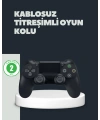 Kablosuz Titreşimli Oyun Kolu – PS4 Uyumlu Ergonomik Tasarım ve Uzun Pil Ömrü