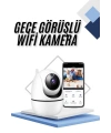 Kablosuz Wifi Destekli Akıllı Güvenlik Kamerası Hareket Sensörlü