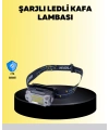 Kafa Lambası Led Fener Pratik Taşınabilir Ayarlanabilir USB Şarjlı