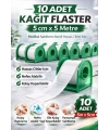Kağıt Flaster 5 cm x 5 m 10 Adet Medikal Sabitleme Bandı Hassas Ciltler İçin