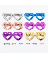 Kalp Şekilli Parti Gözlüğü 12 Adet – 6 Renk ( Camsız )