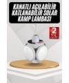 Kamp Lambası Güneş Enerjili Solar 5 Kanatlı Katlanır Lamba Karavan