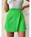 Kapaklı şort etek yeşil s24901
