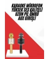 Karaoke Mikrofon Dahili Hoparlörlü Sd-usb-aux Girişli Bluetooth Hoparlör