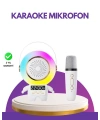 Karaoke Özellikli Astronot Bluetooth Hoparlör Kablosuz Mikrofonlu