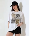 Karma desenli oversize tişört