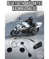 Kask Kulaklığı Motosiklet Intercom Interkom Dinleme Konuşma Özellikli Su Geçirmez