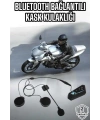 Kask Kulaklığı Motosiklet Intercom Interkom Dinleme Konuşma Özellikli Su Geçirmez