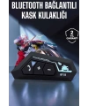 Kask Kulaklık Bluetooth Motosiklet Kulaklık Intercom Su Geçirmez